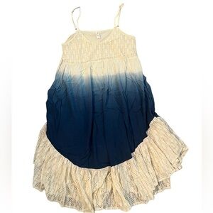 L love Crochet Ombré high low dress size S
